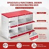 TackView Chicken Laying Boxes, Galvanized Steel Design with Grip Perch Holes and Vent Dots - 4 of 4