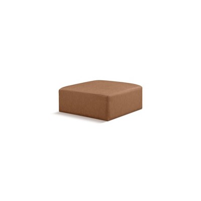 Meridian Furniture,Cube Vegan Leather Ottoman