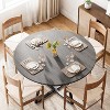 MAXYOYO 47" Round Dining Table for 4, Dining Table with Storage, Wood Circle Dinner Table for Kitchen, Living Room - 3 of 4