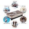 SEVOBAL Exercise Trainers Vibration Plate Fitness Platform Shaking Workout Board Lymphatic Drainage Weight Loss for Home Gym, Brown, 22.1"*13.8"*6.1" - 3 of 4