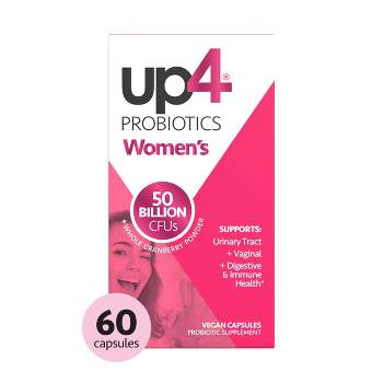 UP4 Women's Probiotic with Organic Vegan Cranberry Capsules - 60ct