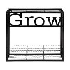 Kate and Laurel Cramer Rectangle Metal Hanging Planter, 15x5x16.5, Black - 2 of 2