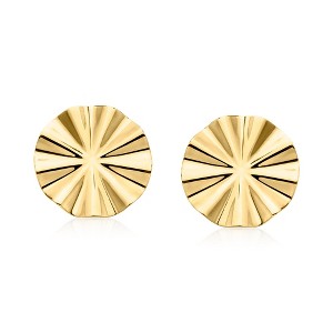 Ross-Simons Italian 18kt Gold Over Sterling Wavy Earrings - 1 of 3