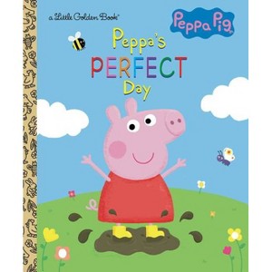 Peppa's Perfect Day (Peppa Pig) - (Little Golden Book) by  Courtney Carbone (Hardcover) - 1 of 1