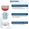 Diamond Tile Hole Saw Kit 10pcs, for Tile Porcelain Ceramic Marble with Chamfer Drill Bit and Hexagonal Shank Adapter - 3 of 4