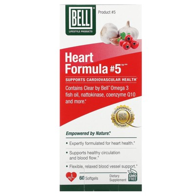 Bell Lifestyle Heart Formula #5, 60 Softgels
