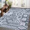Vintage Area Rug Bohemian Washable Rug Soft Low Pile Rugs for Living Room Bedroom Dining Room - 2 of 4