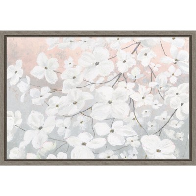 Amanti Art Bringing in Blossoms Blush by James Wiens Canvas Wall Art Print Framed 23-in. x 16-in.