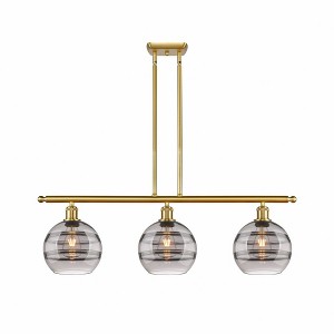 Rochester - 3 Light Stem Hung Island In Industrial Style-10.38 Inches Tall and 36 Inches Wide - 1 of 1