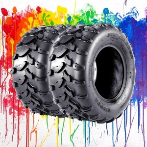 2 Pack All-Terrain TiresATV Tires, 8 Rim ATV/UTV Tires, 4PR Mud Trail Tires(Set of 2, Tubeless) - 1 of 4