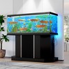 ORRD 55-75 Gallon Aquarium Stand with Power Outlet | 4 AC & 2 USB Ports, 880LBS Heavy Duty Storage Cabinet for Fish Tank,Black - 2 of 4