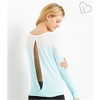 Aeropostale Womens Gradient Cut Out Back Graphic T-Shirt - 2 of 3