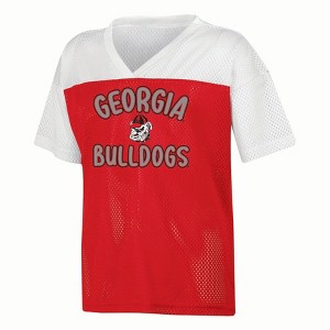 NCAA Georgia Bulldogs Girls' White Jersey - 1 of 3