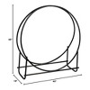 Panacea Adjustable Heavy Duty Thick Tubular Steel Hoop Style Log Rack with Powder Coated Finish for Wood Stacking - 2 of 4