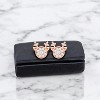 Slickblue Festive Reindeer Earrings – Clear CZ, Holiday-Themed Jewelry in Goldtone/Rose Gold/Silver for Women - 3 of 3
