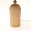 24.5" Modern Ceramic Table Lamps with Handcrafted Beige Base and Coordinated Shade, Nightstand Lamps for Bedroom or Living Room–The Pop Home - 4 of 4