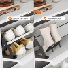 Shoe Cabinet with Flip Drawers, Wooden Shoe Organizer Cabinet with Adjustable Shelf for Entryway - 2 of 4