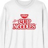 Nissin Cup Noodles The Original Cup Noodles Logo Crew Neck Long Sleeve White Adult Tee - 2 of 3