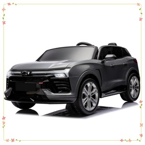 24V Kids Ride On Car, 2-Seater SUV Licensed Chevrolet Blazer Electric Car w/Parent Remote Control - 1 of 4