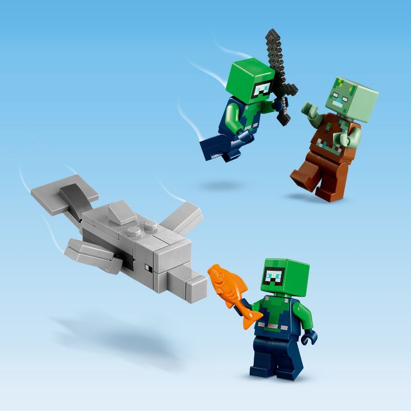 LEGO Minecraft The Axolotl House Building Toy 21247, 5 of 8