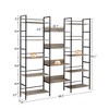5 Tier Bookshelf Bookcases for Book Display Modern Minimalist Storage Display Shelf for Bedroom Living Room Home Office Rusty - 2 of 4