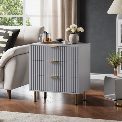 Garvee Fluted 6 Drawer Dresser for Bedroom, 54" Wide Modern Chest of Drawers with Deep Drawers, Large Double Dresser, Wooden Dresser Organizer