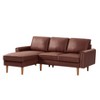 82.2" L-Shape Sofa Couch, Upholstered Deep Seat Sofa Couch,Comfy Loveseat for Living Room Bedroom Apartment Office - 2 of 4