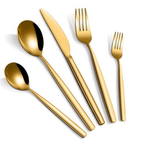 30 pcs cheapest Blue Gold Cutlery set