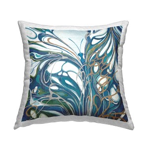 Stupell Industries Contemporary Butterfly Swirl Outdoor Decorative Throw Pillow, 18 x 18 - 1 of 3