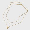 14K Gold Dipped Initial Bubble Multi-Strand Pendant Necklace - A New Day™ Gold - 3 of 4
