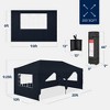 Best Choice Products 10x20ft Party Tent Pop Up Canopy Easy Setup w/ 1-Button Setup, Wheeled Case, 4 Weight Bags - 2 of 4