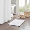 ChicFurnit Bath Rug and Mat Oeko-Tex Certified Chenille Cotton for Bathroom Use, White, 24"*17"*0.5" - 2 of 4