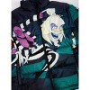 Beetlejuice Big Print Cartoon Characters Long Sleeve Adult Hooded Quilted Puffer Jacket-Small - 3 of 4