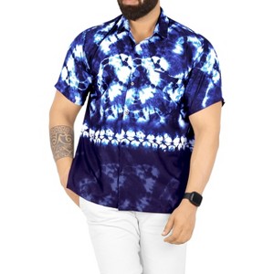 HAPPY BAY Men's Hawaiian Shirts Short Sleeve Button Down Shirt Mens Casual Shirts Vacation Tropical Beach Summer Party Shirts Funny - 1 of 4