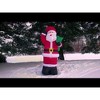 Northlight 8' Red and White Animated Inflatable Standing Santa Claus Christmas Yard Decor - 3 of 3