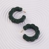 SOHI Women's Emerald Green The Jingle Hoop Earrings - 2 of 4