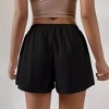 Women's Comfy Elastic Waist Drawstring Shorts Casual Summer Shorts with Pockets - 2 of 4