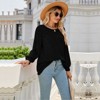 Coolmee Women's Blouses Dressy Casual Long Sleeve Shirts Clothing Puff Sleeve Tunic Tops with Smocked Cuffs - 2 of 4