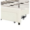 Brassex Twin Finley Platform Storage Bed Beige - 4 of 4