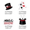 Big Dot of Happiness Ta-Da, Magic Show - DIY Shaped Magical Birthday Party Cut-Outs - 24 Count - 2 of 4