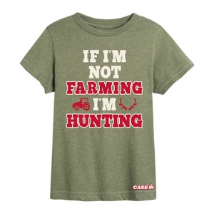Boys' - Case IH - If I'm Not Farming Im Hunting Short Sleeve Graphic T-Shirt - 1 of 4