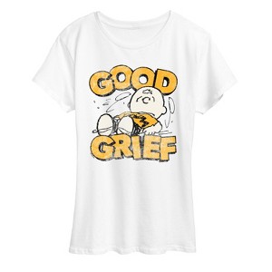 Women's - Peanuts - Good Grief Vintage Short Sleeve Graphic T-Shirt - 1 of 4