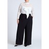 ELOQUII Women's Plus Size Bow Bodice Lace Top - 4 of 4