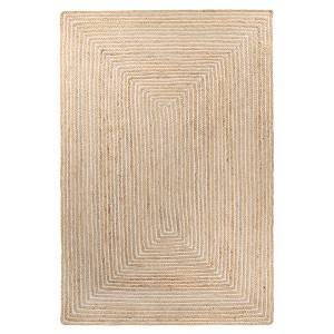 Braided Jute Handwoven Reversible Indoor Outdoor Area Rug by Blue Nile Mills - 1 of 4