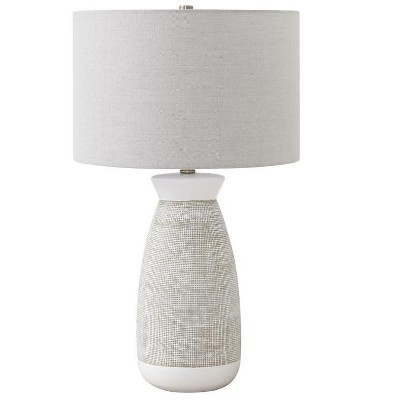Monarch Specialties Lighting 27inchH Table Lamp Grey Ceramic Grey Shade Contemporary