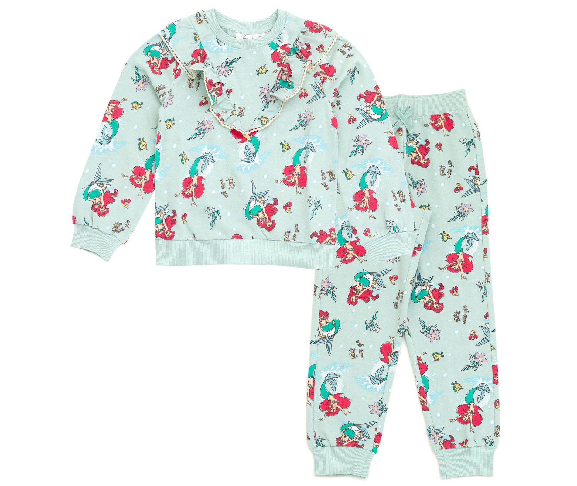 Disney Toddler Girls' Fleece 2-Piece Sweatshirt and Pants Set