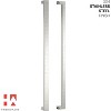 Modern Contemporary Long Stainless Steel Push Pull Door Handle for Home Entrance Glass Shower Wooden Barn Square Series - Stain - 60-Inches - 3 of 4