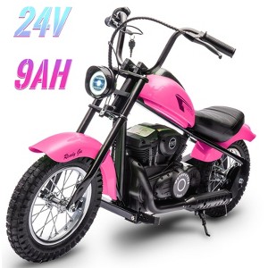 Electric Motorcycle for Kids, 24V Dirt Bike, Modes up to 15MPH, Dirt Bike with LED Lights, Rear Brake, Perfect Ride for Kids and Teens - 1 of 4
