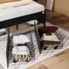 VECELO Full/Queen Size Underbed Storage Drawers, Set of 4, Black/Brown - 2 of 4