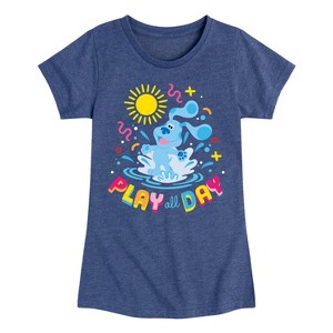 Girls' - Blue's Clues & You! - Play Day Fitted Short Sleeve Graphic T-Shirt - 1 of 3
